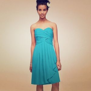 David's Bridal Malibu Short Chiffon Bridesmaid Dre